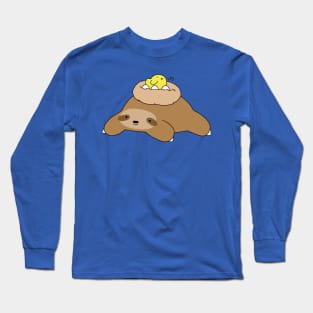 Bird Nest Sloth Long Sleeve T-Shirt